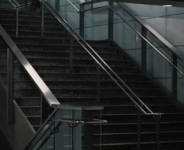 moody staircase underground