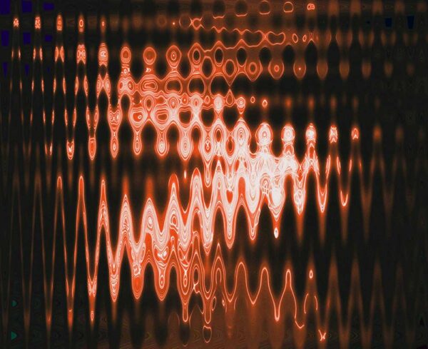 copper waves with black accents