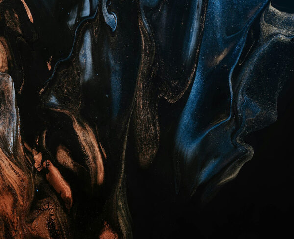 grainy looking orange and blue light leaks