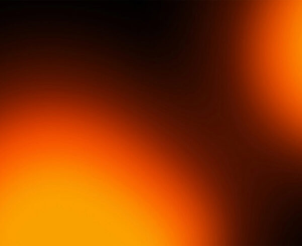 abstract gradient swirls with two orange orbs surrounded by brown and red coloring