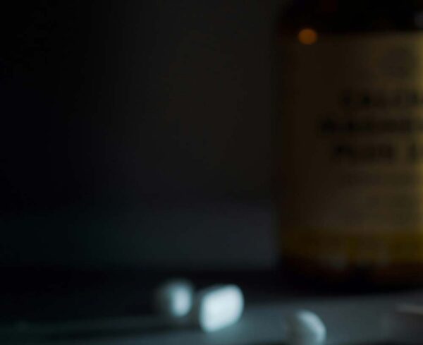 Blurry pills and pills bottle