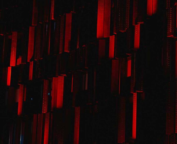 Red squares coming out in darkness