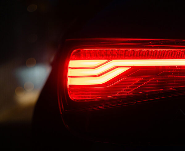 vehicle tail light, red tail light
