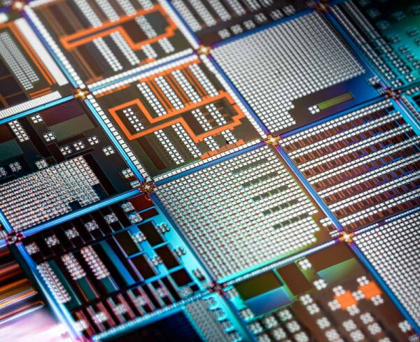 semiconductor technology, multi colored technology chips