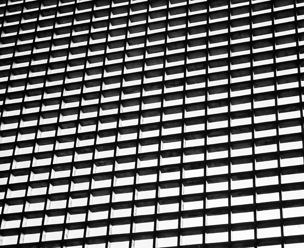 abstract black and white grid like pattern