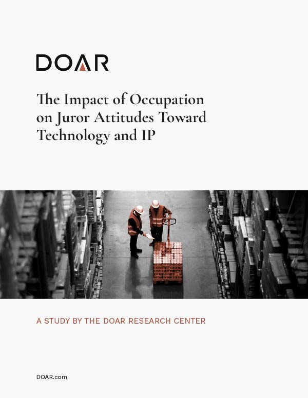 Report cover showing a black and white photo of a warehouse with two people near a forklift tinted in a copper color.